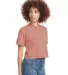 Next Level Apparel 1580 Ladies' Ideal Crop T-Shirt DESERT PINK side view
