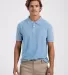 Tultex 400 - Unisex Sport Polo Heather Light Blue front view