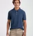 Tultex 400 - Unisex Sport Polo Heather Navy front view
