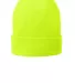 Port & Company CP90L    Fleece-Lined Knit Cap in Neon yellow front view