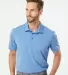 Adidas Golf Clothing A480 Floating 3-Stripes Sport True Blue Heather/ Grey Three front view