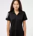 Adidas Golf Clothing A481 Women's Floating 3-Strip Black/ White front view