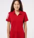 Adidas Golf Clothing A481 Women's Floating 3-Strip Team Power Red/ White front view