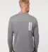 Adidas Golf Clothing A482 3-Stripes Double Knit Qu Grey Three/ White back view