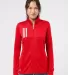 Adidas Golf Clothing A483 Women's 3-Stripes Double Team Collegiate Red/ Grey Two front view