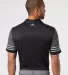 Adidas Golf Clothing A490 Striped Sleeve Sport Shi Black/ Grey Three back view