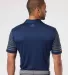 Adidas Golf Clothing A490 Striped Sleeve Sport Shi Team Navy Blue/ Grey Five back view