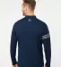 Adidas Golf Clothing A492 3-Stripes Competition Qu Collegiate Navy/ Grey Three Heather/ Grey Two back view