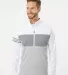 Adidas Golf Clothing A492 3-Stripes Competition Qu White/ Grey Three Heather/ Grey Three front view