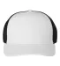 Adidas Golf Clothing A627P Poly Trucker Cap White/ Black front view
