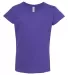 3362 ALSTYLE Girl Sheer Jersey Full Length T Purple front view