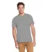 Delta Apparel 12600L   Adult S/S Tee in Athletic heather front view