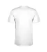 Delta Apparel 12603   Adult S/S Tee in White heather triblend back view
