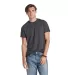 Delta Apparel 12603   Adult S/S Tee in Charcoal heather triblend front view