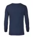 Delta Apparel 12640   Adult L/S Tee in Athletic navy back view