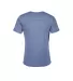 Delta Apparel 14600L   Adult S/S Tee in Royal snow heather back view
