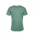 Delta Apparel 14600L   Adult S/S Tee in Kelly snow heather back view