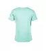 Delta Apparel 14600L   Adult S/S Tee in Celedon snow heather back view