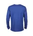 Delta Apparel 616535   Adult L/S Tee in Royal back view