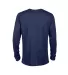 Delta Apparel 616535   Adult L/S Tee in Deep navy back view