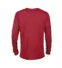 Delta Apparel 616535   Adult L/S Tee in Cardinal back view