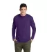 Delta Apparel 616535   Adult L/S Tee in Purple front view