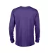 Delta Apparel 616535   Adult L/S Tee in Purple back view