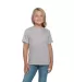 Delta Apparel 65359   Youth Retail Tee in Silver front view