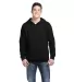 Delta Apparel 90200   7 Ounce 75/25 Hoodie in Black front view