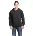 Delta Apparel 90200   7 Ounce 75/25 Hoodie in Charcoal heather front view