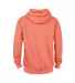 Delta Apparel 90200   7 Ounce 75/25 Hoodie in Coral heather back view