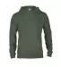 Delta Apparel 90200   7 Ounce 75/25 Hoodie in Moss v8k front view