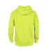 Delta Apparel 90200   7 Ounce 75/25 Hoodie in Safety green back view