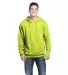 Delta Apparel 90200   7 Ounce 75/25 Hoodie in Safety green front view