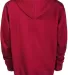 Delta Apparel 90200Y   7 Ounce Youth 75/25 Hoodie in Red f3z back view