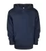 Delta Apparel 90200Y   7 Ounce Youth 75/25 Hoodie in Navy aku front view
