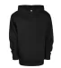 Delta Apparel 90200Y   7 Ounce Youth 75/25 Hoodie in Black egk front view