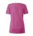 Delta Apparel P504T   Ladies Scoop TRI in Berry heather k3d back view