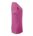Delta Apparel P504T   Ladies Scoop TRI in Berry heather k3d side view