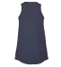 Delta Apparel P506T   Ladies Tank TRI in Navy heather back view