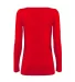 Delta Apparel P507C   Ladies CVC LS in Red fh9 back view
