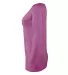 Delta Apparel P507T   Ladies LS TRI in Berry heather side view