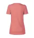 Delta Apparel P513C   Lds Band Crew CVC in Coral heather back view
