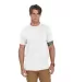 Delta Apparel P601   Mens SS Crew in White front view