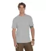 Delta Apparel P601T Adlt Short Sleeve Crew Triblen in Athletic heather front view