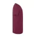 Delta Apparel P602T   Adlt V-Neck TRI in Maroon heather h62 side view