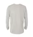 Delta Apparel P603T   Adlt LS Crew TRI in Oatmeal heather k2z back view