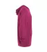 Delta Apparel P910T   Adlt Zip Hood TRI in Berry heather side view