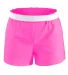 Delta Apparel SB037P   Youth Short in Neon pink front view