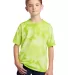 Port & Company PC145Y     Youth Crystal Tie-Dye Te Lemon Lime front view